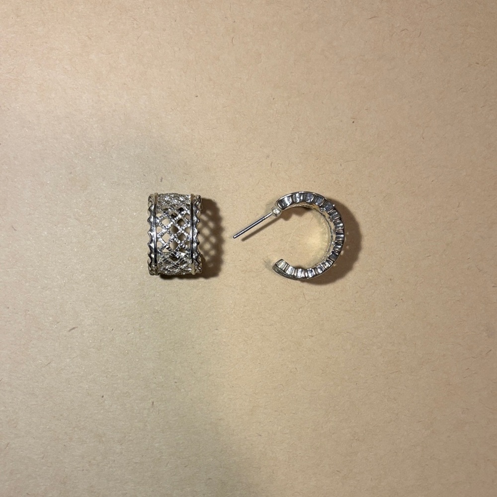 Elegant Silver Hoop Earrings